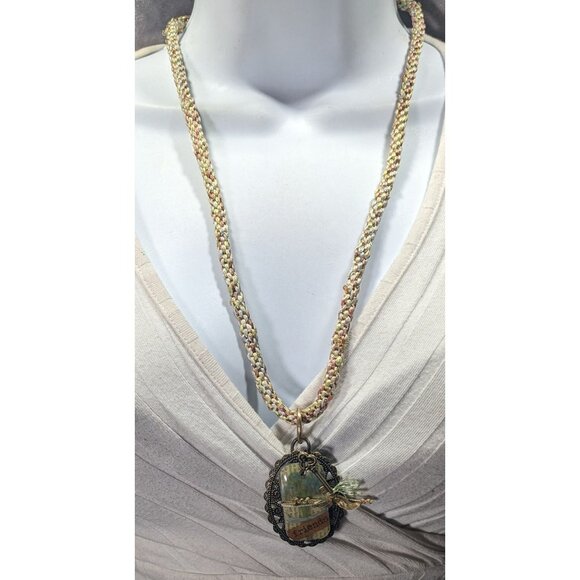 Handmade Rustic Cottagecore Friendship Necklace - Picture 2 of 7